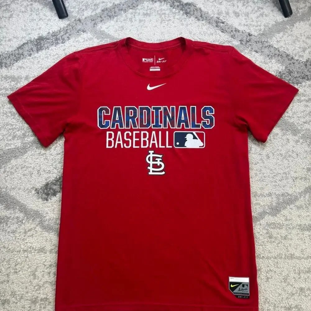 Nike dri fit STL St. Louis Cardinals red baseball t-shirt. Size small